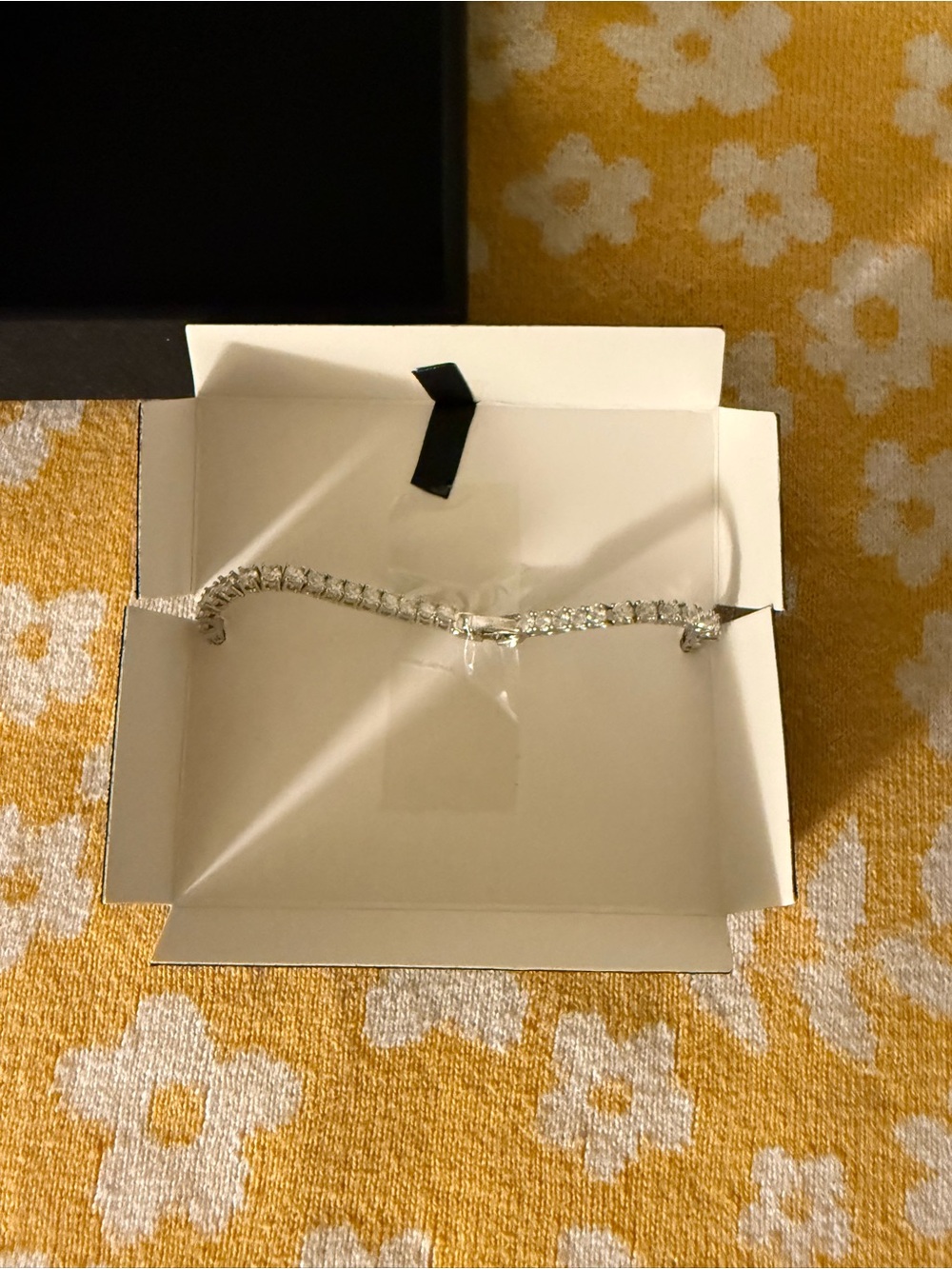 Badgley Mischka Gold Crystal Snowflake Bracelet - Picture 6 of 7